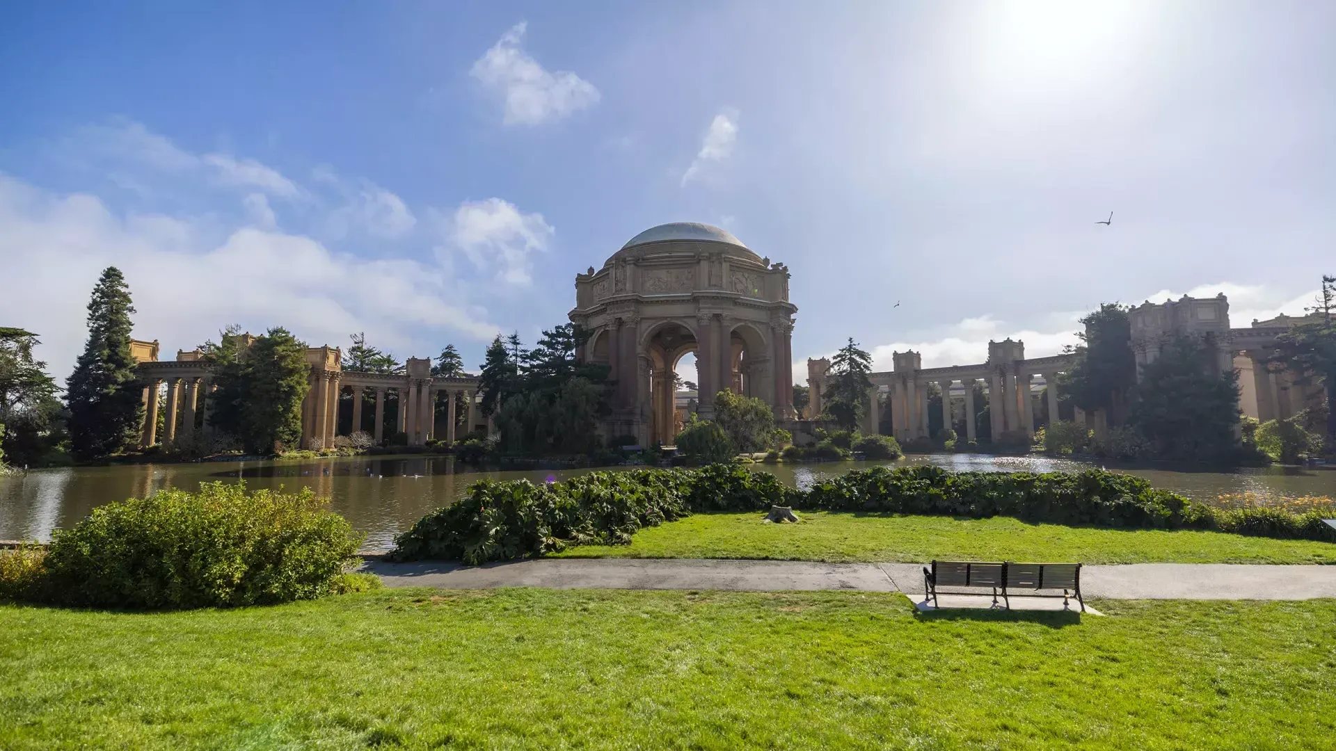 Palace of Fine Arts on a sunny day