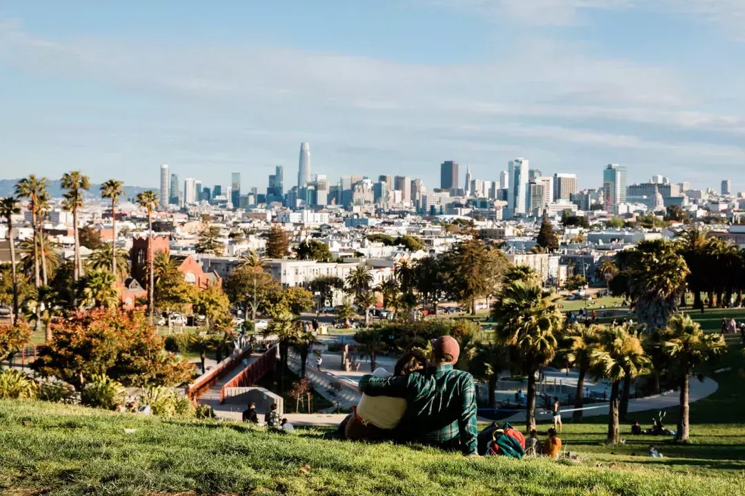 Dolores Park on a sunny afternoon